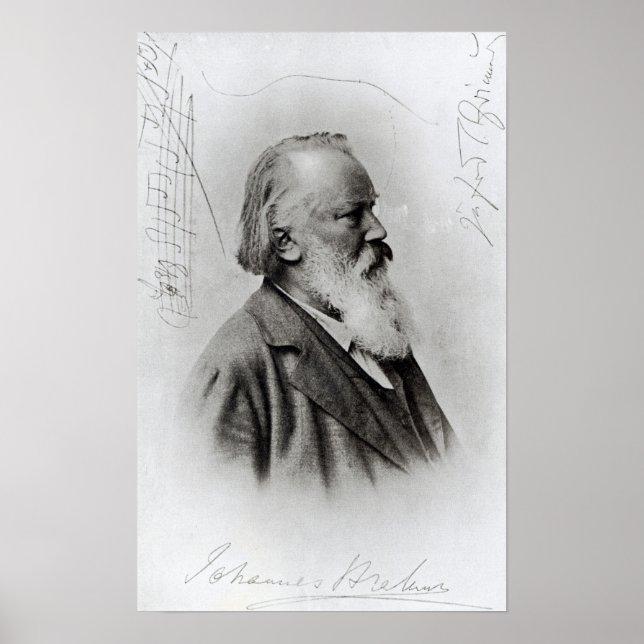 Johannes Brahms Poster (Framsidan)