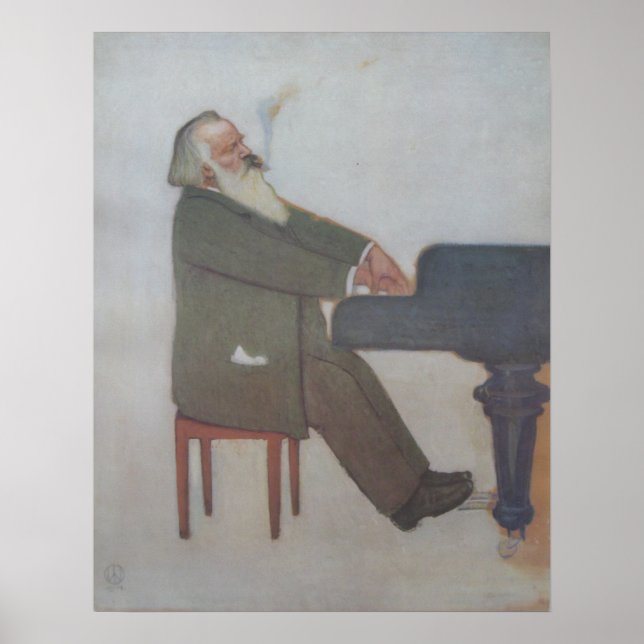 Johannes Brahms Poster (Framsidan)