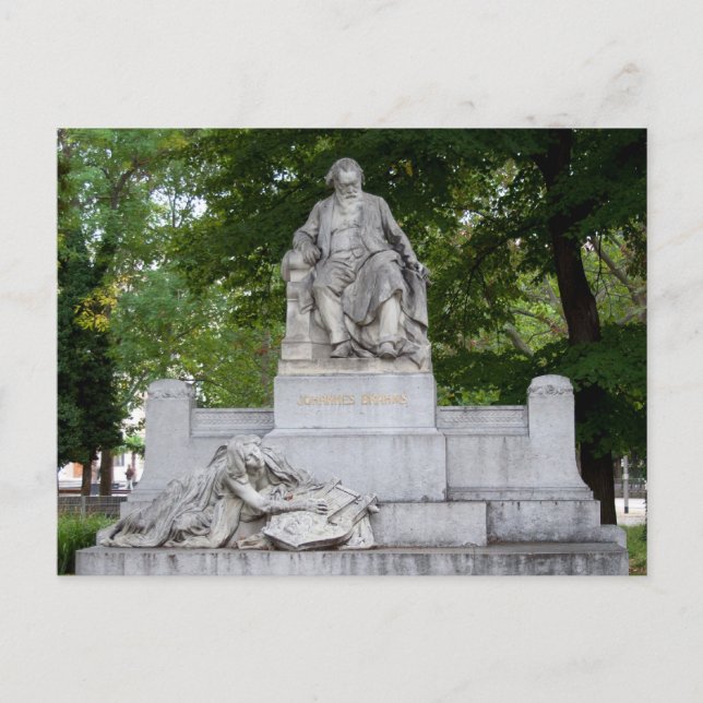 Johannes Brahms Vykort (Framsida)