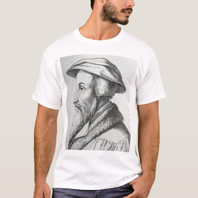 Johannes Calvin T-shirt (Framsida)