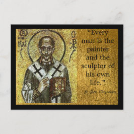 Johannes Chrysostom l ortodox l Catholik l Icon Vykort