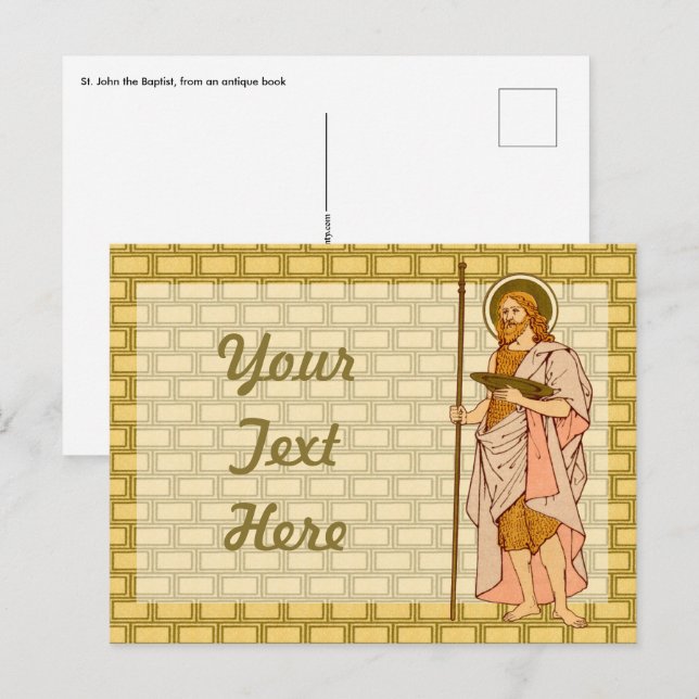Johannes döparen (RLS 06) vykort (Fram/baksida)