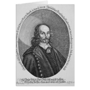 Johannes Erasmus Kindermann Hälsningskort