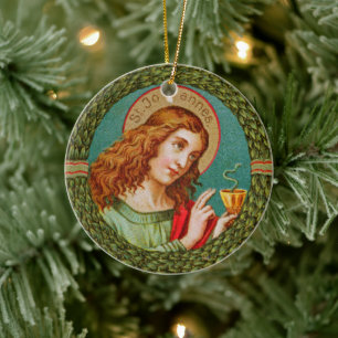 Johannes Evangelist (JMAS 06) Julgransprydnad Keramik