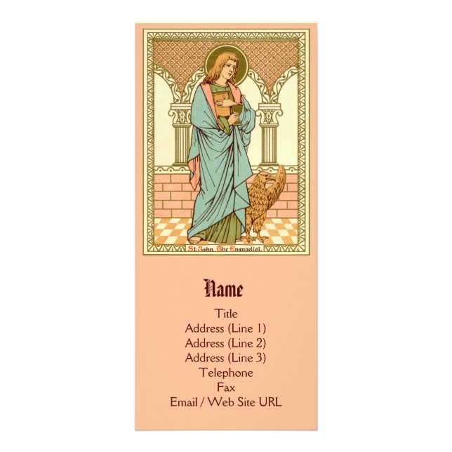 Johannes Evangelist (RLS 07) Reklamkort (Framsidan)