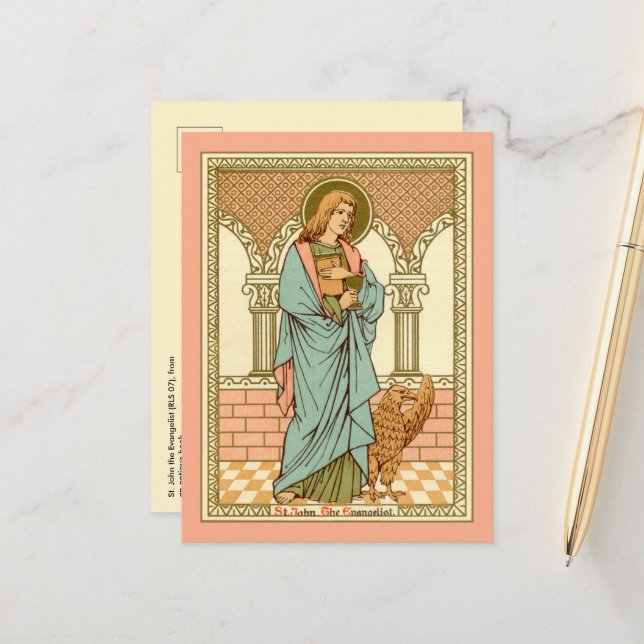 Johannes Evangelist (RLS 07) Vykort (Fram/Back In Situ)
