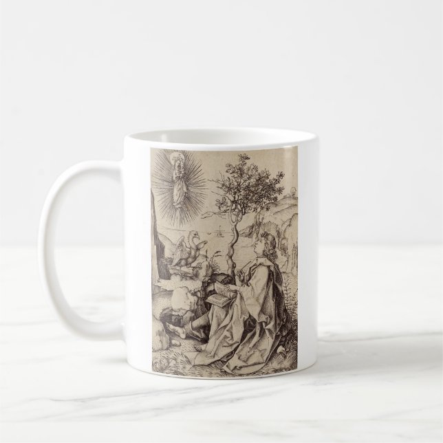 Johannes evangelisten på Patmos Kaffemugg (Vänster)
