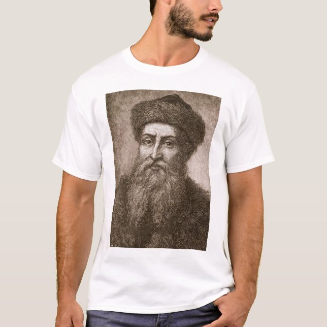 Johannes Gutenberg Tee Shirt (Framsida)