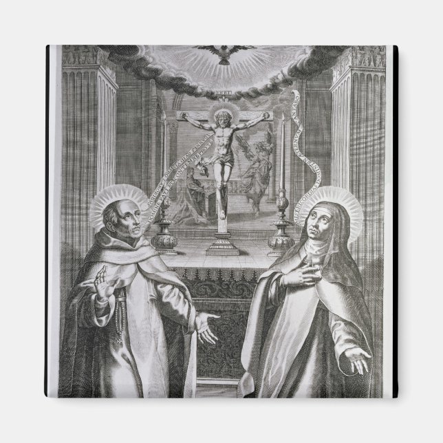 Johannes i Kor och St. Theresa i Avila Magnet (Framsidan)