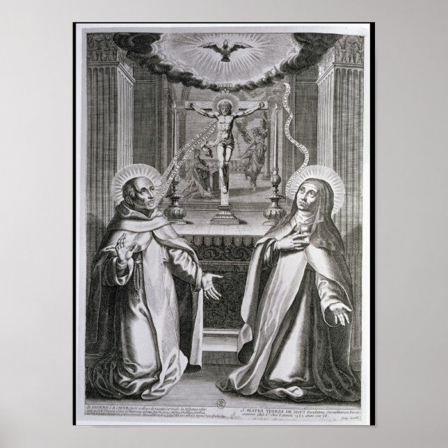 Johannes i Kor och St. Theresa i Avila Poster (Framsidan)