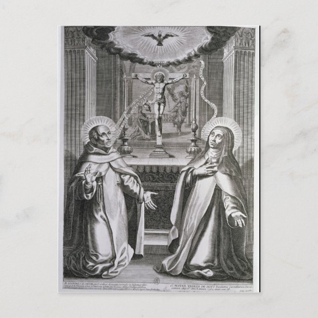Johannes i Kor och St. Theresa i Avila Vykort (Framsida)