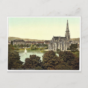 Johannes Kirche, Stuttgart, Wurtemburg, Tyskland c Vykort