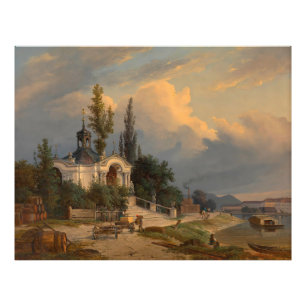 Johannes Nepomuk-chapel på Schanzel Fototryck