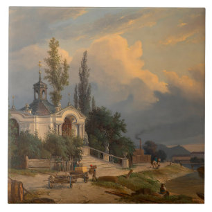Johannes Nepomuk-chapel på Schanzel Kakelplatta