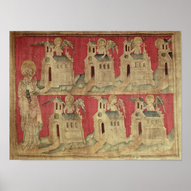 Johannes och Asiens sju kyrkor Poster (Framsidan)