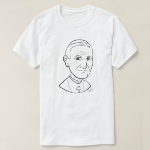 Johannes Paulus II Caricature T Shirt