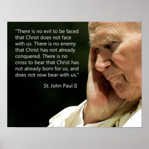 Johannes Paulus II citat Poster