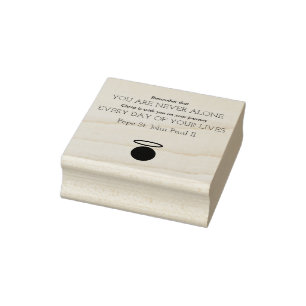Johannes Paulus II-citatet Rubber Frimärke Stämpel