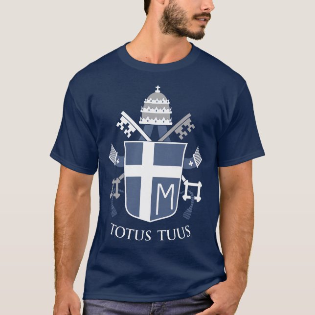 Johannes Paulus II Jackar om Arm T Shirt (Framsida)