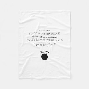 Johannes Paulus II Quote Blanket Fleecefilt