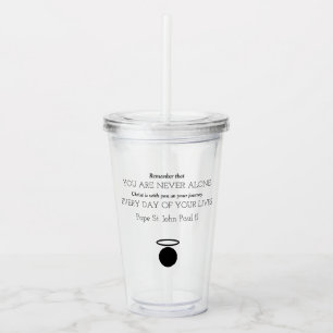 Johannes Paulus II Quote Tumbler Take Away Mugg