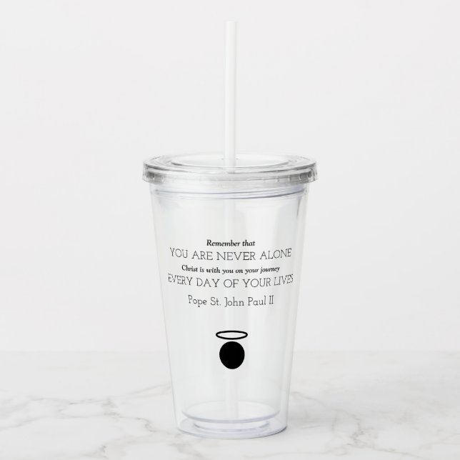 Johannes Paulus II Quote Tumbler Take Away Mugg (Framsida)