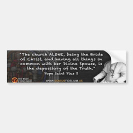 Johannes Pius X Bumper Sticker Bildekal