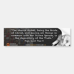 Johannes Pius X Bumper Sticker Bildekal