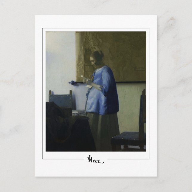 Johannes Vermeer #11 - Konst Vykort (Framsida)