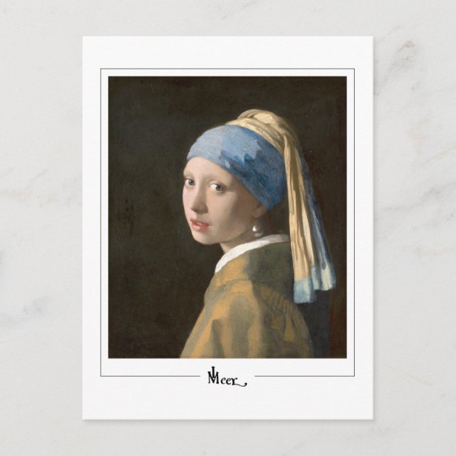 Johannes Vermeer #13 - Konst Vykort (Framsida)