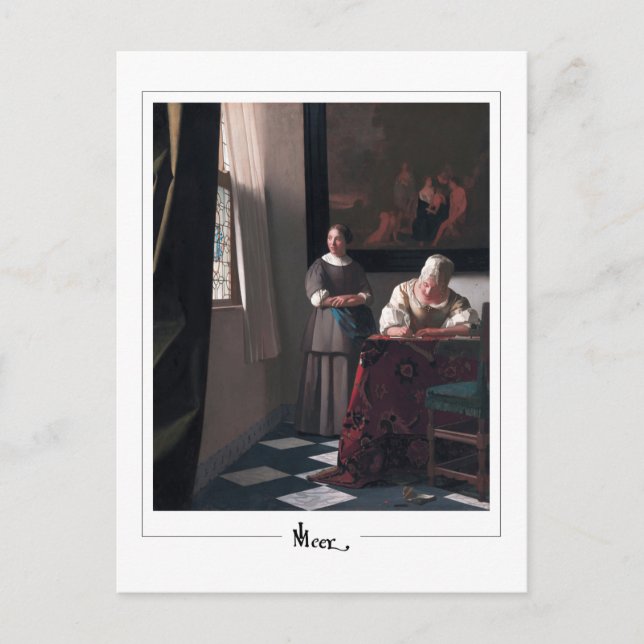Johannes Vermeer #18 - Finkonst Vykort (Framsida)