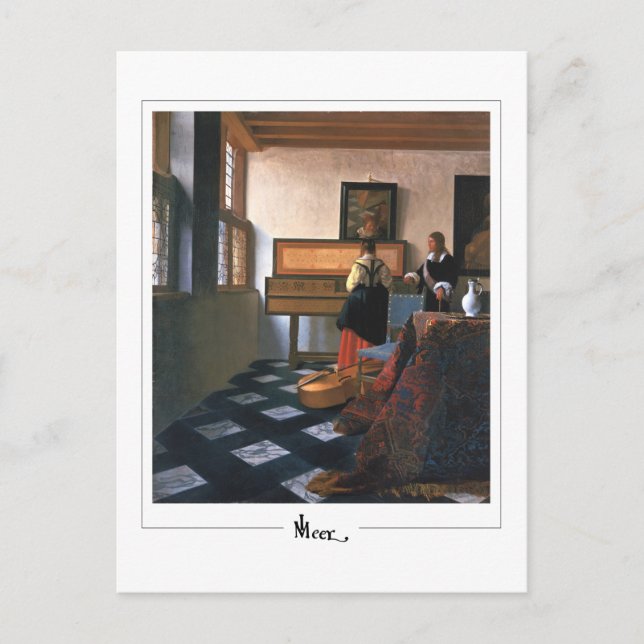 Johannes Vermeer #20 - Konst Vykort (Framsida)
