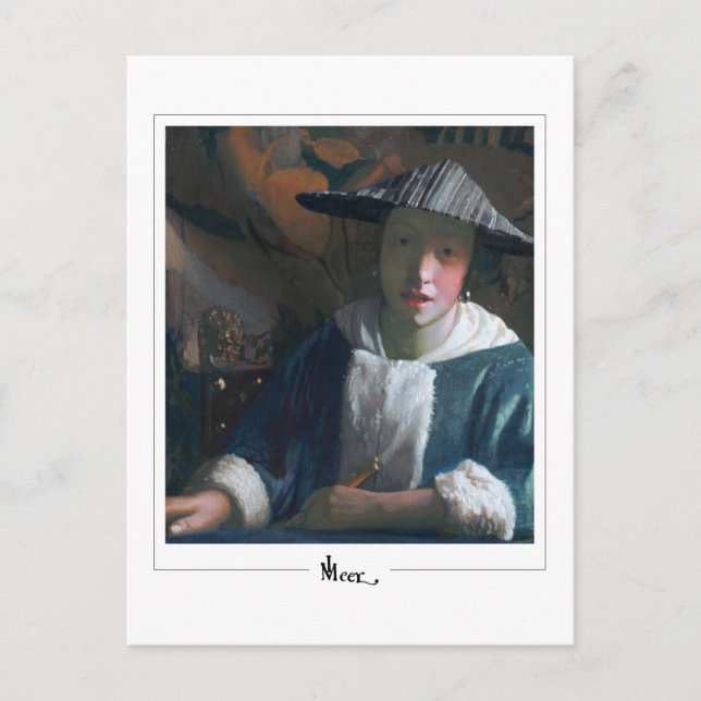 Johannes Vermeer #23 - Konst Vykort (Framsida)