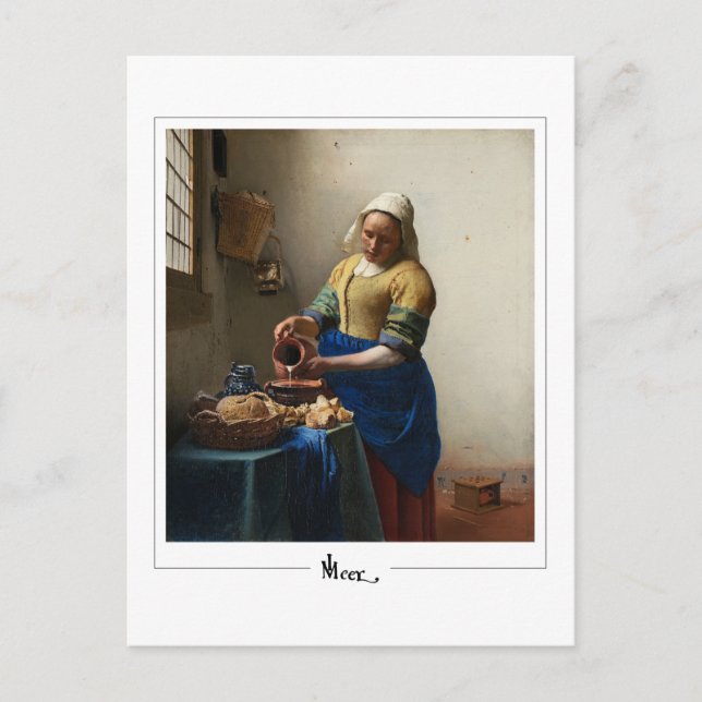Johannes Vermeer #2 - Fin konst Vykort (Framsida)
