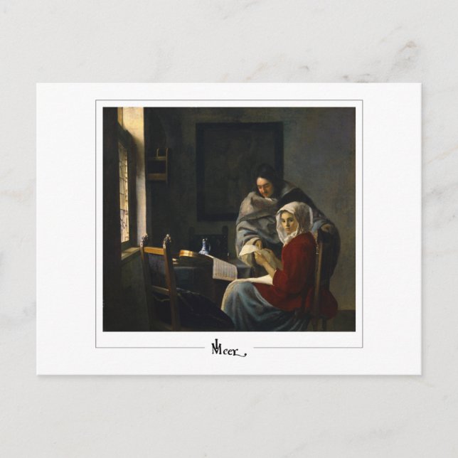 Johannes Vermeer #35 - Finkonst Vykort (Framsida)