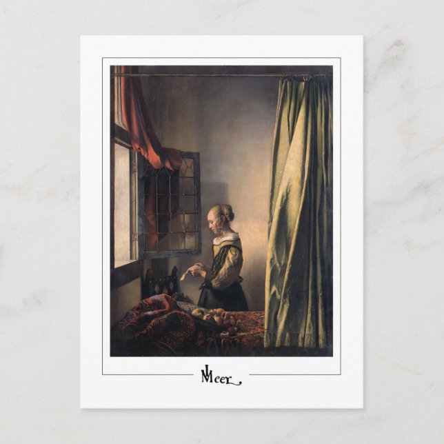 Johannes Vermeer #4 - Finkonst Vykort (Framsida)