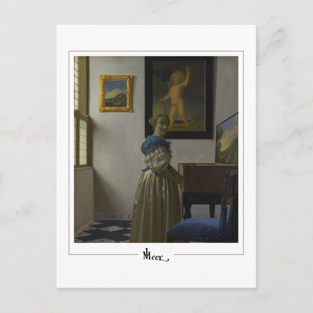 Johannes Vermeer #7 - Finkonst Vykort (Framsida)