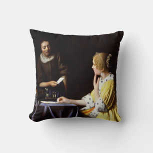 Johannes Vermeer - Älskarinna och Maid Kudde