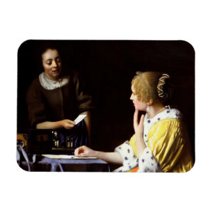 Johannes Vermeer - Älskarinna och Maid Magnet
