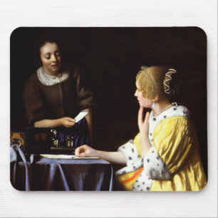 Johannes Vermeer - Älskarinna och Maid Musmatta