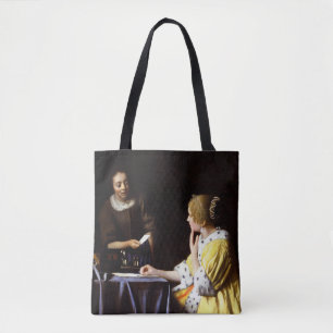 Johannes Vermeer - Älskarinna och Maid Tygkasse