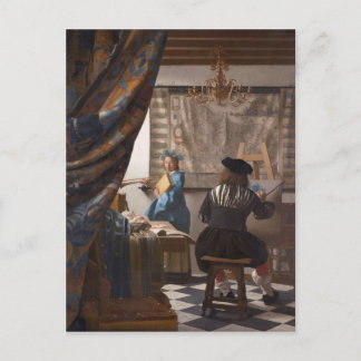 Johannes Vermeer - Anklagelse för konsthantverk Vykort