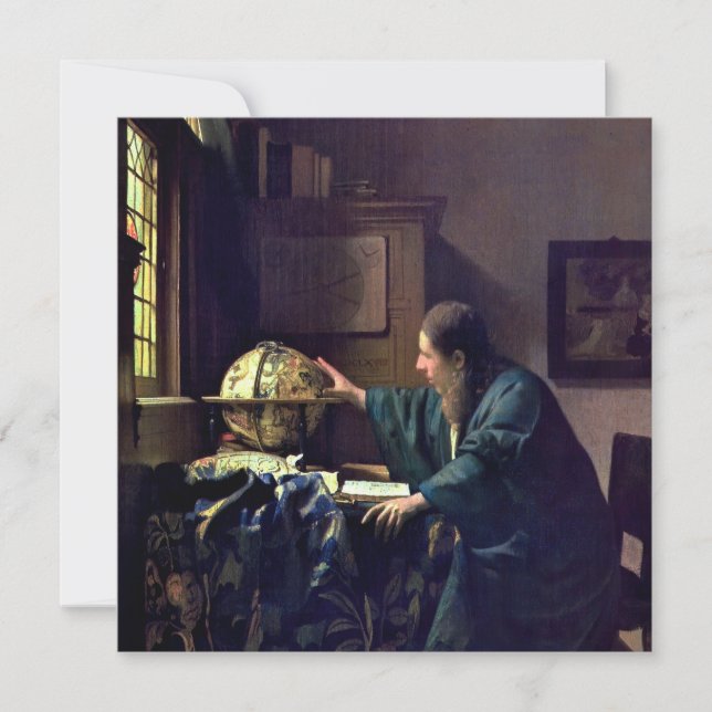 Johannes Vermeer - Astronomer Inbjudningar (Framsida)