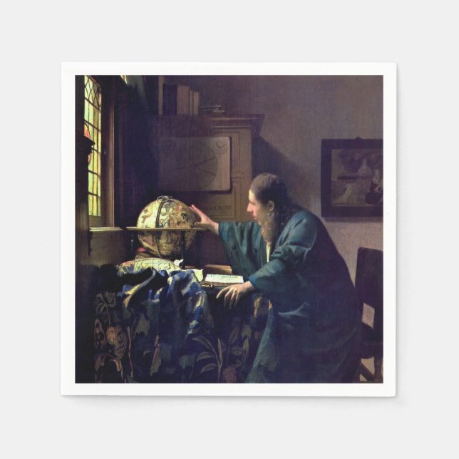 Johannes Vermeer - Astronomer Pappersservett (Framsidan)
