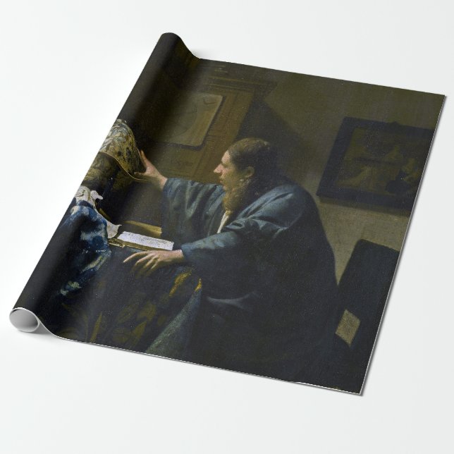 Johannes Vermeer - Astronomer Presentpapper (Utrullad)