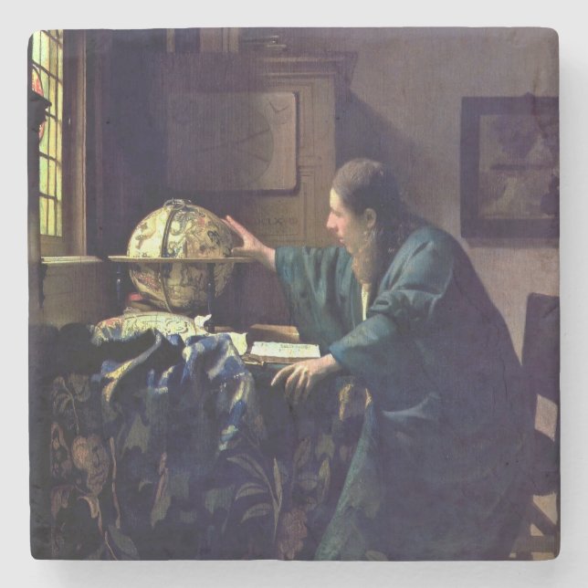 Johannes Vermeer - Astronomer Stenunderlägg (Framsidan)