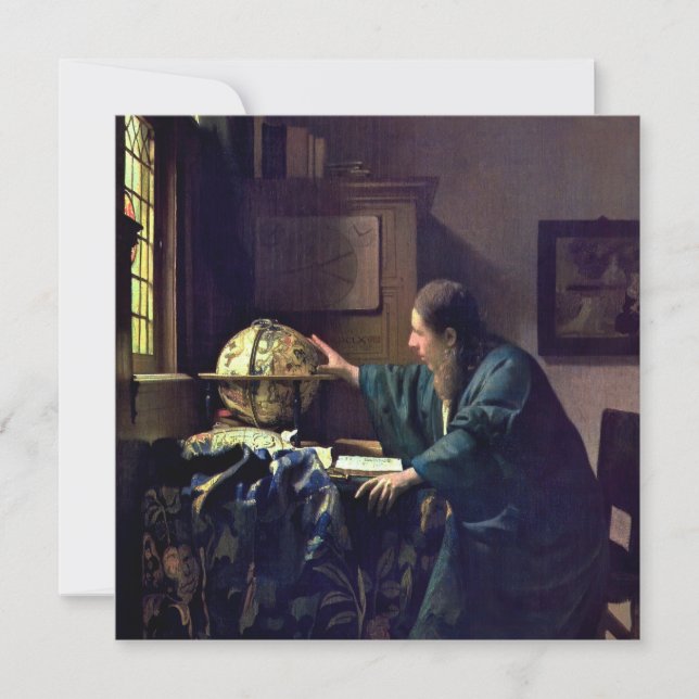 Johannes Vermeer - Astronomer Tack Kort (Framsida)