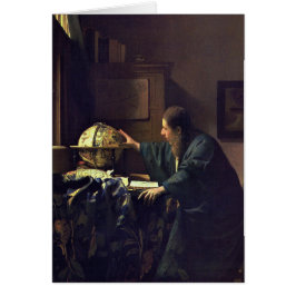 Johannes Vermeer - astronommålningen Hälsningskort
