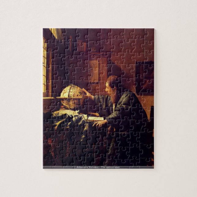 Johannes Vermeer - astronompussel Pussel (Vertikal)