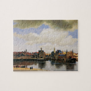 Johannes Vermeer - beskåda av det Delft pussel